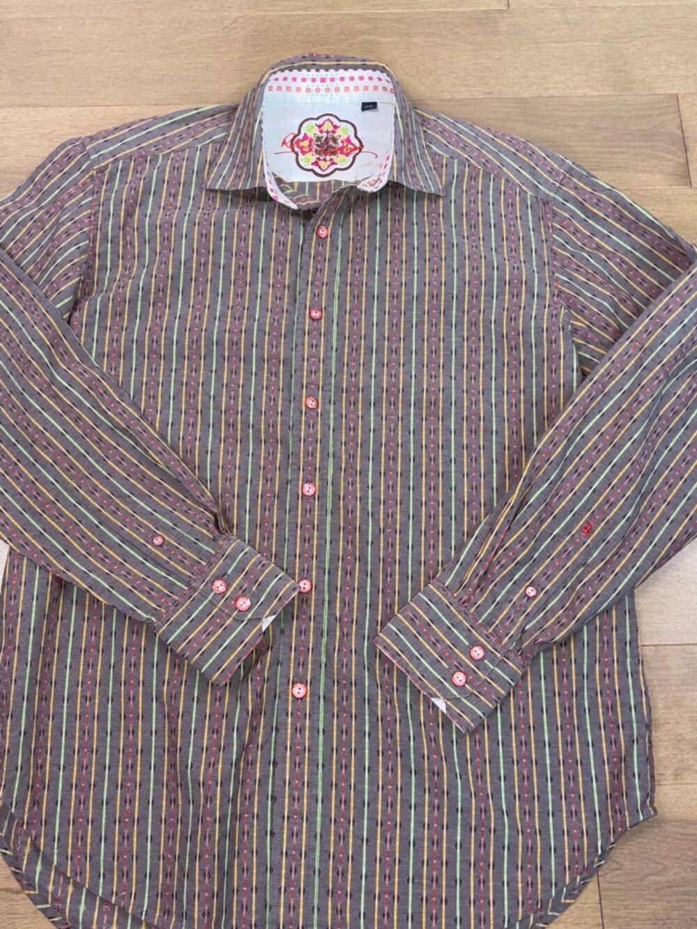ROBERT GRAHAM men's long-sleeve shirt size Medium - Picture 2 of 2